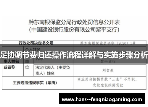 足协调节费归还操作流程详解与实施步骤分析 足协调节费归还操作流程详解与实施步骤分析