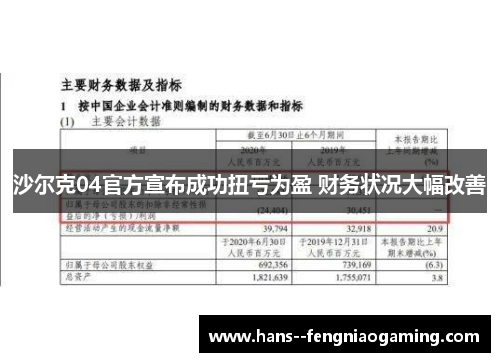 沙尔克04官方宣布成功扭亏为盈 财务状况大幅改善